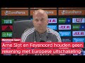 Arne Slot: 'Feyenoord moet de bal sneller rond moeten laten gaan'