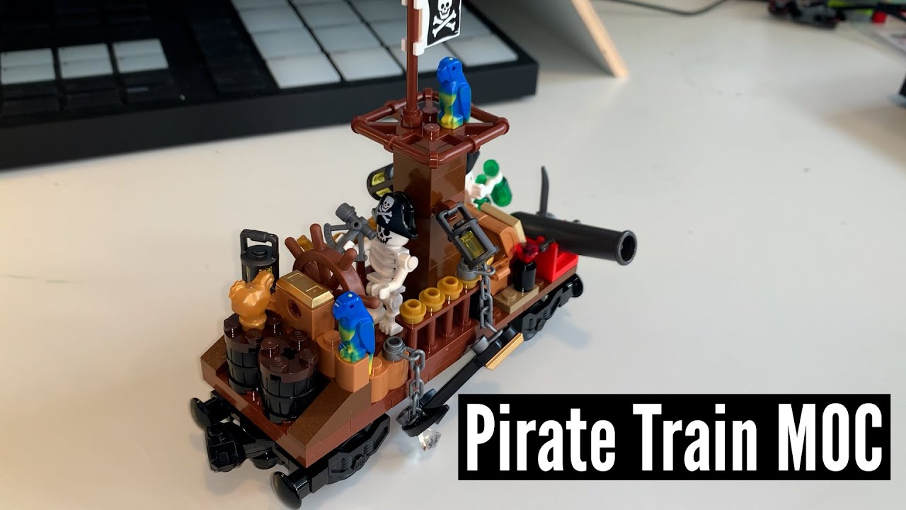 Lego Pirate and Treasure VIP add on pack - Pirate Train MOC