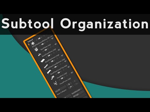 036 ZBrush Subtool Organization