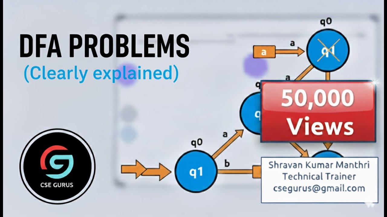 DFA Problems with clear explanation