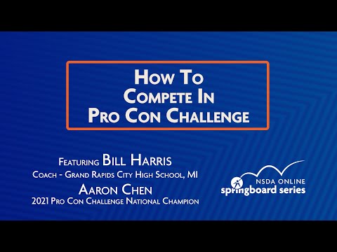 How to Compete in Pro Con Challenge