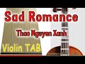 Sad Romance - Thao Nguyen Xanh - Violin - Play Along Tab Tutorial