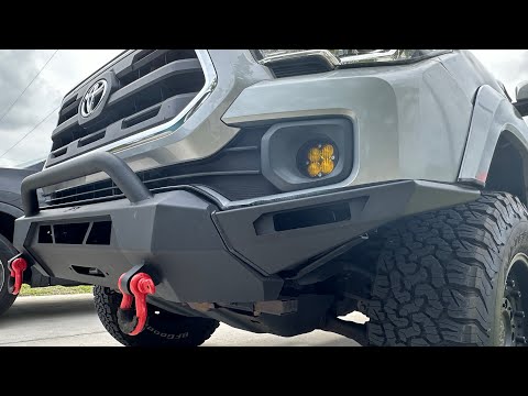 Body Armor 4x4 high clearance wings install for Hiline bumber: Toyota Tacoma