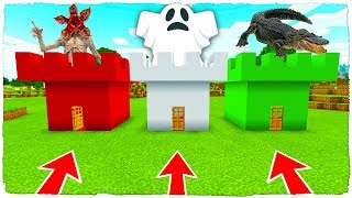 Minecraft PE : NO ELIJAS EL CASTILLO EQUIVOCADO! (Demogorgon, Fantasma y Cocodrilo)