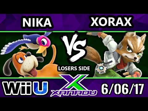 S@X 205 - Nika (Duck Hunt) Vs. Xorax (Fox) - SSB4 Losers Bracket - Smash 4 - Smash for Wii U.