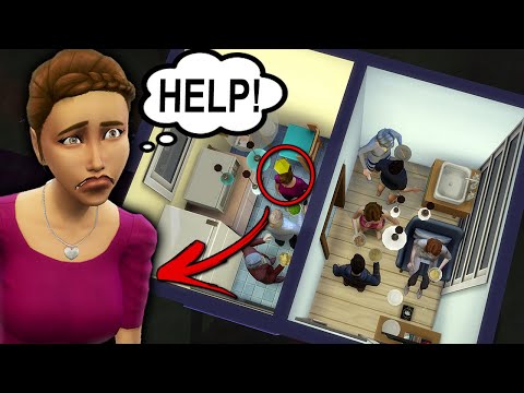I Forced Sims to Live Together in the TINIEST House I Could Build