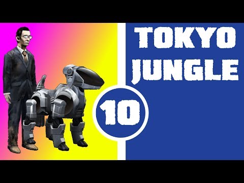 Let's Play Tokyo Jungle Co-op (Survival Mode) Part 10 - A Boy and His Dog (ERC-X and Office Worker)