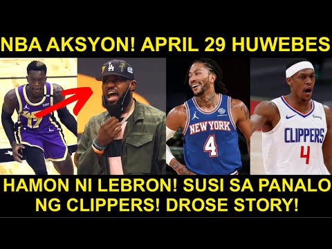 LEBRON, HINAMON SI SCHRODER! DERRICK ROSE MAY PINAPATUNAYAN! SUSI NG CLIPPERS PARA MAGKAMPEON!