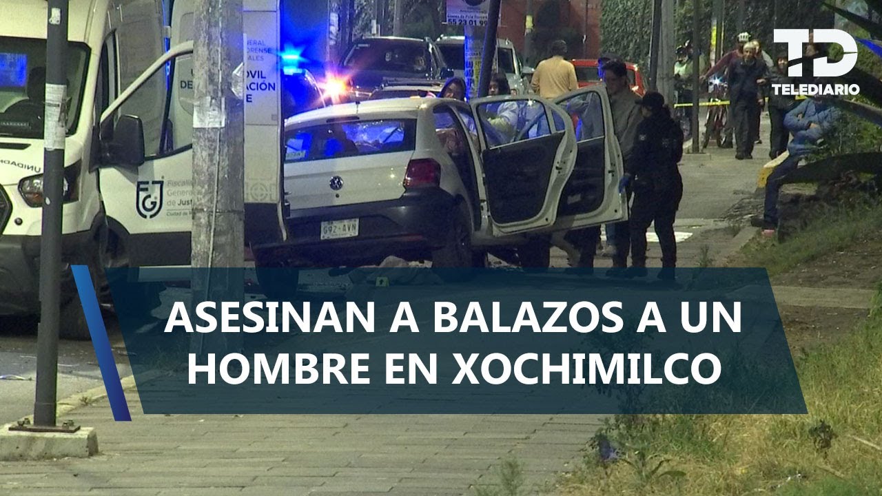 Hombre es asesinado a balazos mientras conducía su auto en Xochimilco; adulta mayor resultó herida