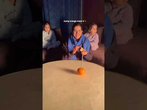 Glowing orange….magical 🍊 #trendingreels #toddleractivities #activities #indooractivitiesforkids