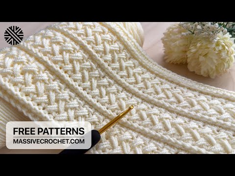 VERY EASY & UNUSUAL Crochet Pattern for Beginners! 💛 Crochet Stitch for Baby Blanket, Bag & Scarf