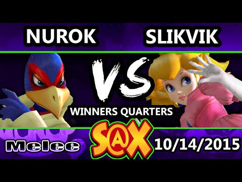 S@X 119 - Nurok (Falco) Vs. Slikvik (Peach) SSBM Winners Quarters - Smash Melee