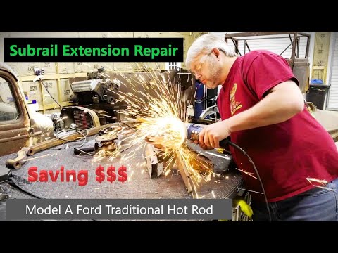 Repair 28/29 Model A subrail extensions the cheap way! Hemi Powered Traditional Hot Rod Build!