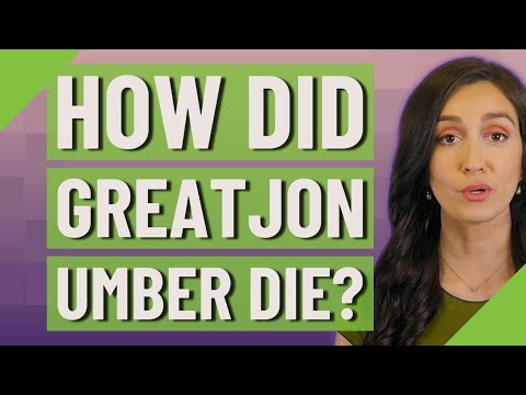 How did Greatjon umber die?