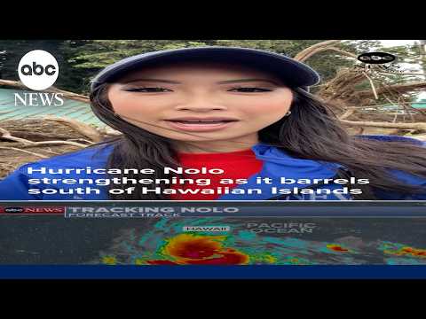 Hurricane Nolo strengthening as it barrels south of Hawaiian Islands