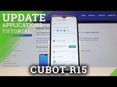 How to Update Apps in CUBOT R15 - Check for Updates