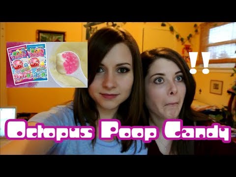 Kracie Octopus Poop Candy! 地元の親友が初めて日本のキャンディを食べてみる