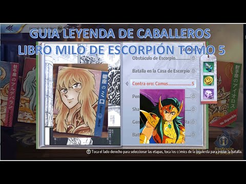 🔱Guía Leyenda de Caballeros🔱 - Libro de Milo - Contra Camus - Tomo 5 Saint Seiya Awakening