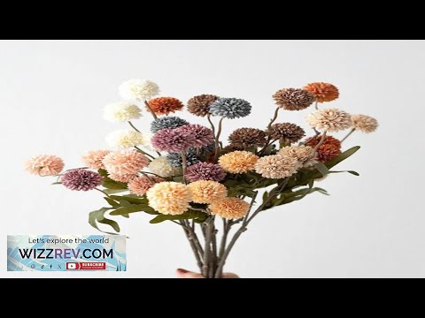 5 Heads Dandelion Artificial Flowers Bridal Bouquet Wedding Home Party Decor Flower