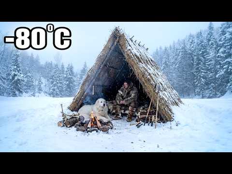 Snow Wilderness Survival: Building a Warm Shelter With My Great Pyrenees
