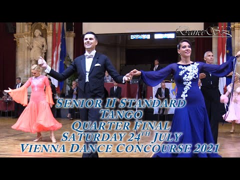 Vienna Dance Concourse 2021 - Senior II Standard Tango WDSF - Quarter Final - 24 July 2021