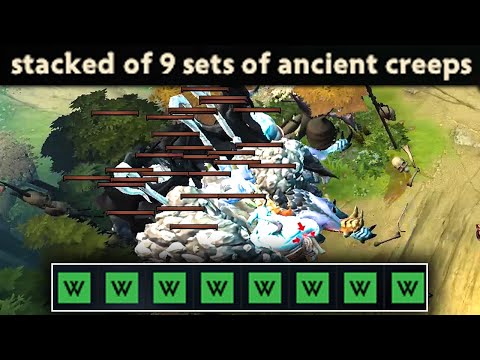 How to win a Techies Game with 9x Ancient Stacks?