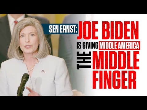 Sen. Ernst: Joe Biden and Dems are giving the middle finger to middle America.