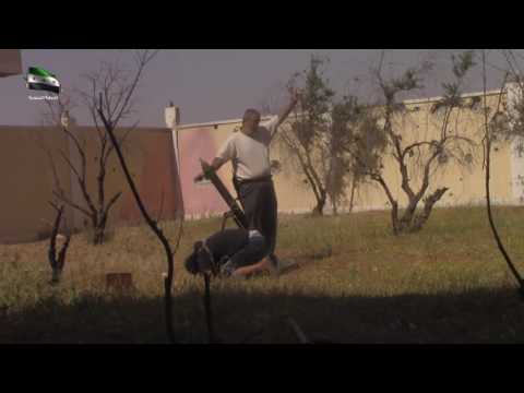 استهداف مقرات النظام بقذائف الهاون من قبل لواء المعتصم بالله في مدينة درعا