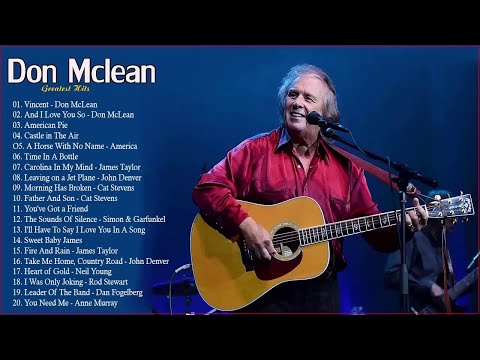 DonMclean Greatest Hits Full Album 2021 - Classic Folk Rock And Country Collection 70's/80's/90's