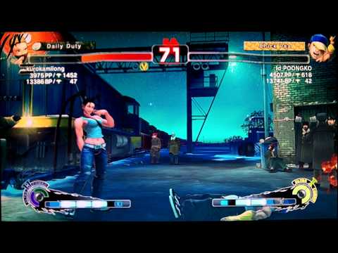 SSF4 AE:2012 Kurokamilong (Ibuki) vs POONGKO (Yun)