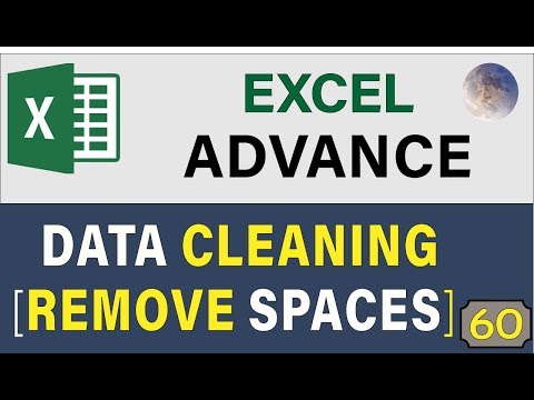 Excel TRIM Function, How to Remove Empty Spaces, Advanced Excel Tips and Tricks 2020 Video