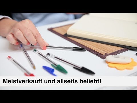 Artikelvideo 1 für BIC Kugelschreiber Cristal transparent, Schreibfarbe: blau, 50 St., Artikelnummer 831453