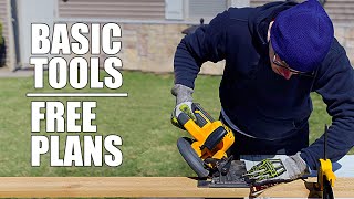 Easy DIY Outdoor Patio Table with Limited Tools.