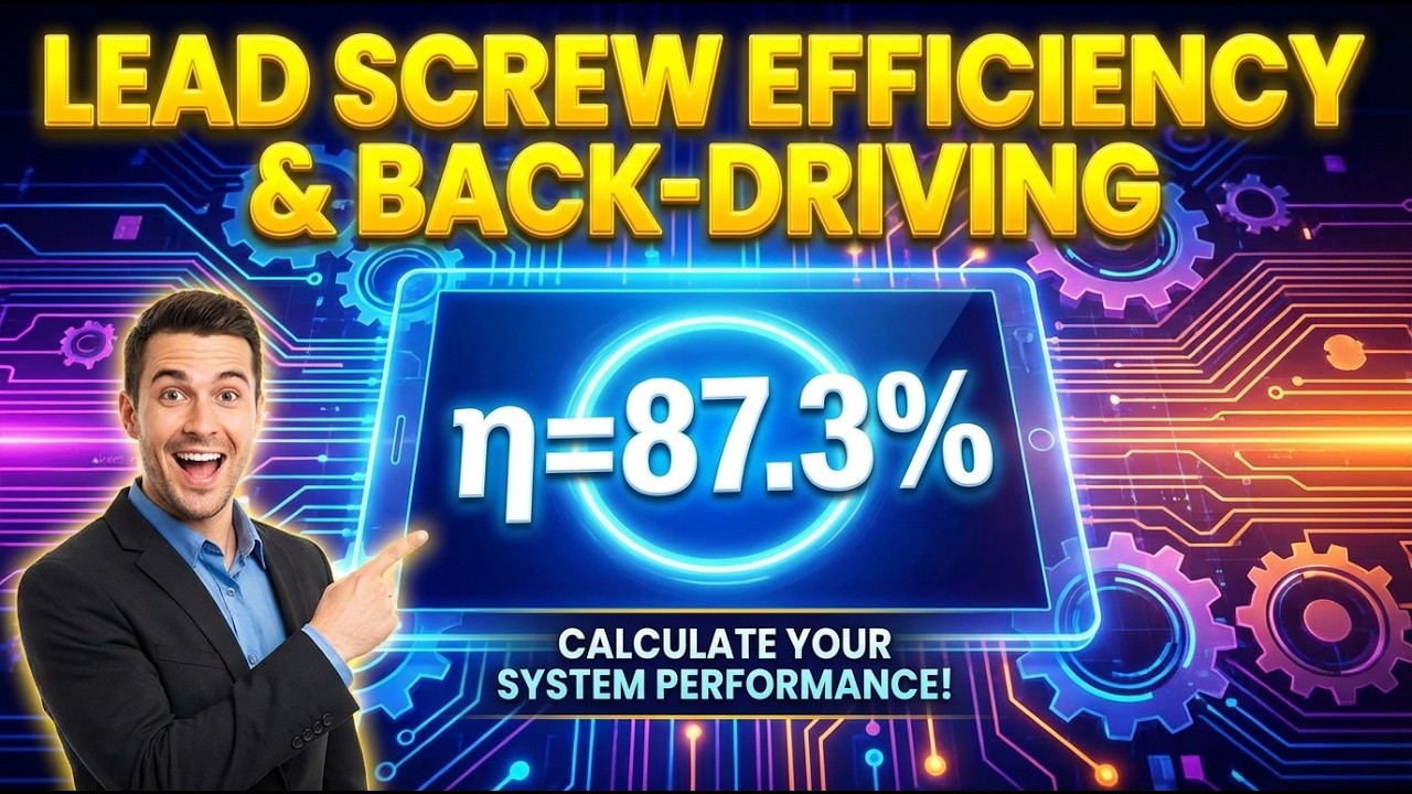 Lead Screw Efficiency & Back-Driving Interactive Calculator