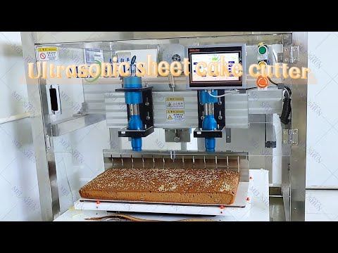 Ultrasonic sheet cake cutting machine