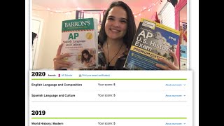 HOW I GOT A 5 ON ALL MY AP EXAMS!! (AP World History, AP English Language, AP Spanish Language)