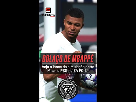 EA FC 24: Mbappé marca golaço na Champions! #Shorts