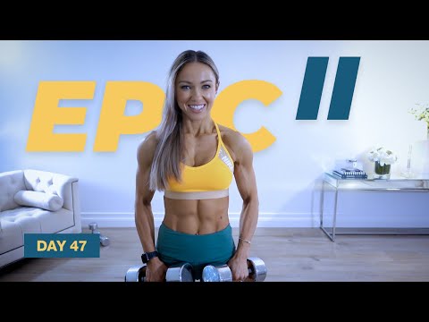 DEFINED Delts & Calf Workout / Dumbbells | EPIC II - Day 47