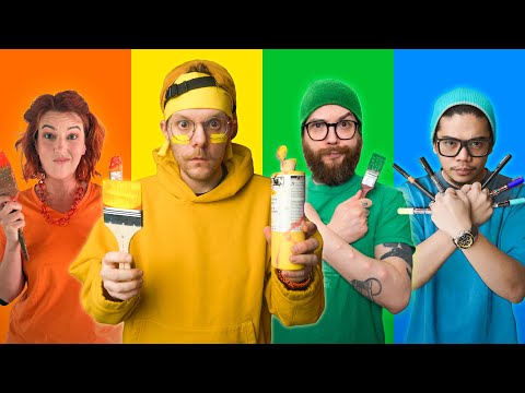 I BATTLE 3 Artists to make Art with Only 1 COLOR!