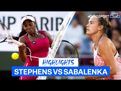 Sabalenka Takes Fourth Round Victory Against Sloane Stephens | Eurosport Tennis
