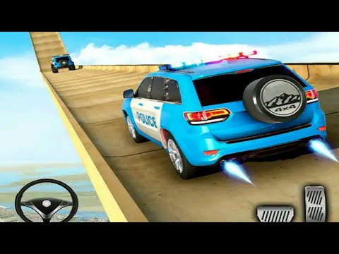 Police Prado Ramp Car Stunt Racing🚓 #1