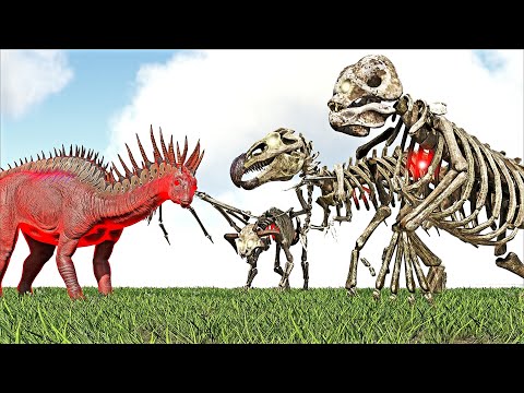 ALPHA AMARGASAURUS VS UNDEAD CREATURES FROM SHAD TAMEABLE BOSSES (ARK SURVIVAL EVOLVED BATTLE)