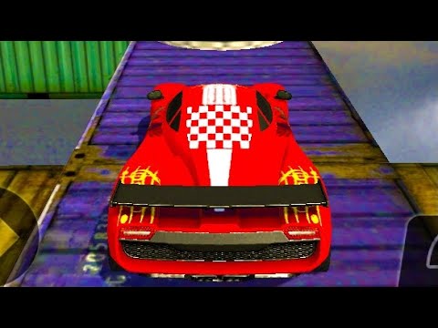 Impossible Stunt Car Tracks 3D: Red Car Driving Stunts Levels 13 & 14 - Android Gameplay