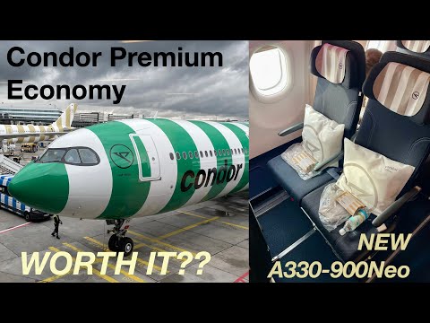 CONDOR PREMIUM ECONOMY - NEW A330-900NEO | Frankfurt-Toronto | Condor Premium Economy Worth it?