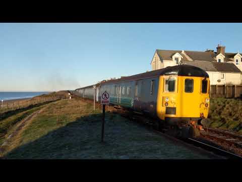 37425 leaving Sescale on the Cumbrian Coast 24/12/18