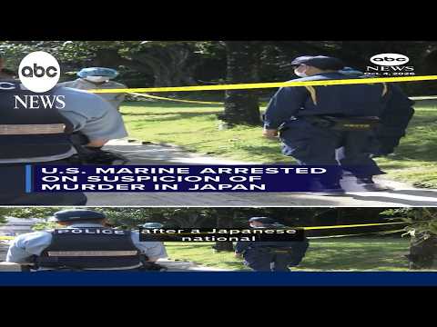 U.S. Marine arrested on suspicion of murder in Japan
