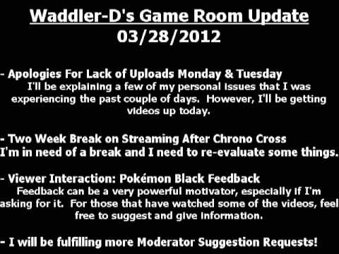 Waddler-D's Game Room Update - 03/28/12