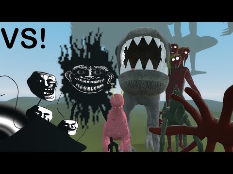 Trollge Pack Vs Trevor Henderson Monsters (NO RULER) (Trevor Henderson Mod Pack And Trollge Mod)