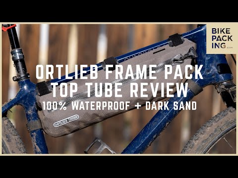 Ortlieb Frame Pack Top Tube Review - 100% Waterproof + Dark Sand