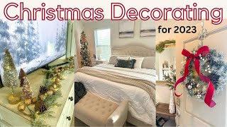 CHRISTMAS DECORATING 2023 | Bedroom Christmas Decor Ideas | Outdoor Christmas Decor Ideas
